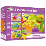 Galt 4 Puzzles in a Box - Dinosaurs